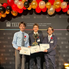 trois Patriotes, Aidan, Santino et Dominic, ont fièrement représenté Paul-D à la compétition Place à la jeunesse